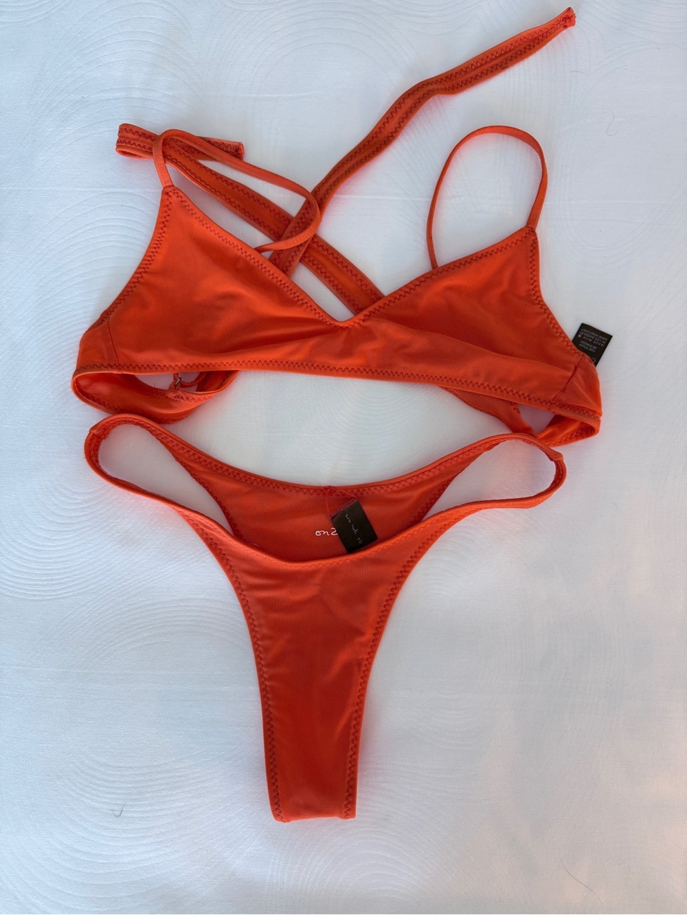 Orange Women's Two-Piece Bikini Set